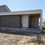 新しいモデルハウス建築中